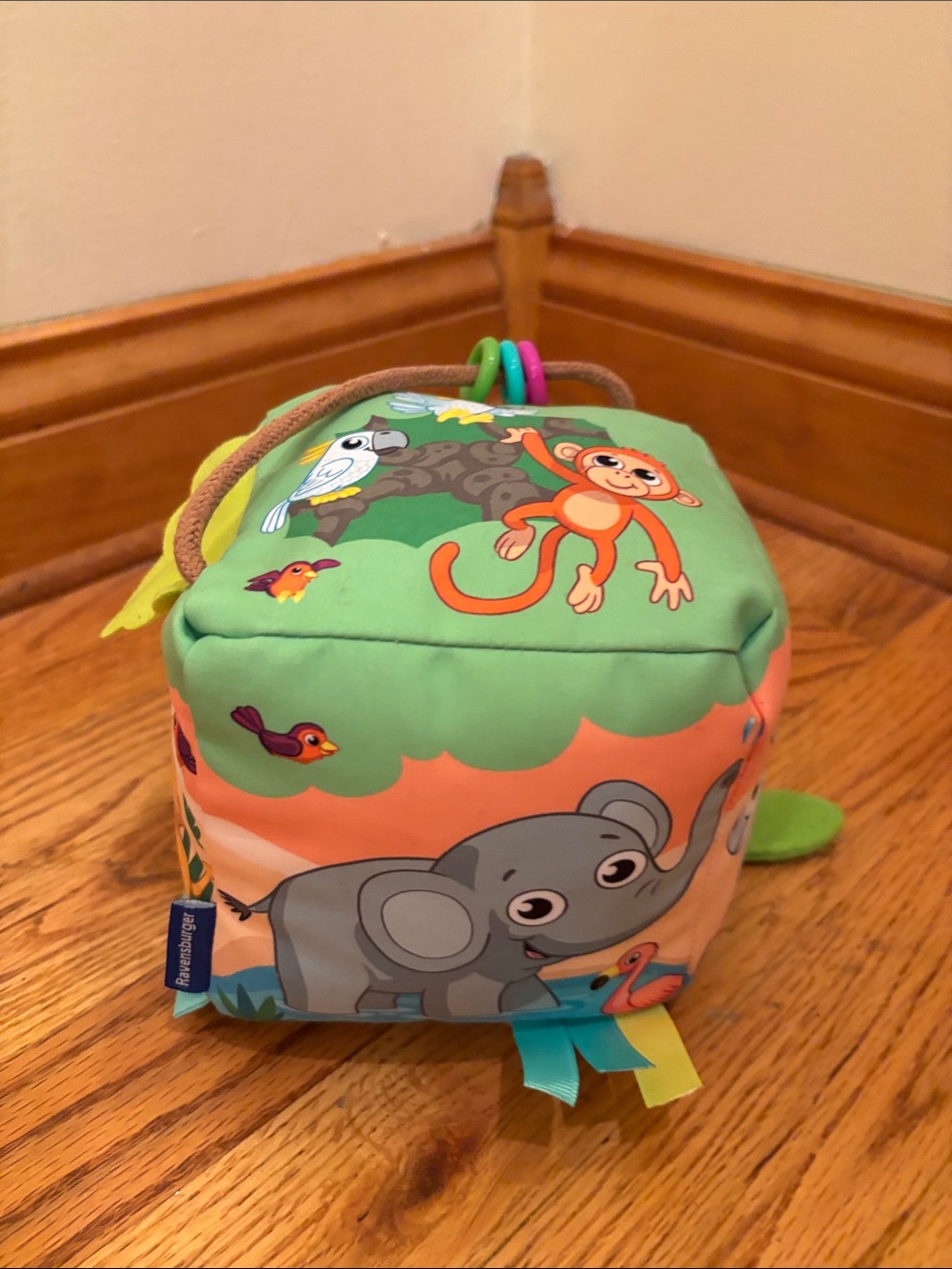 Ravensburger Roll + Play Sound Cube for infants 6+ mo
